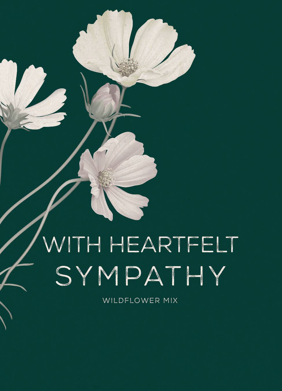 wildflower mix seed packets With Heartfelt Sympathy