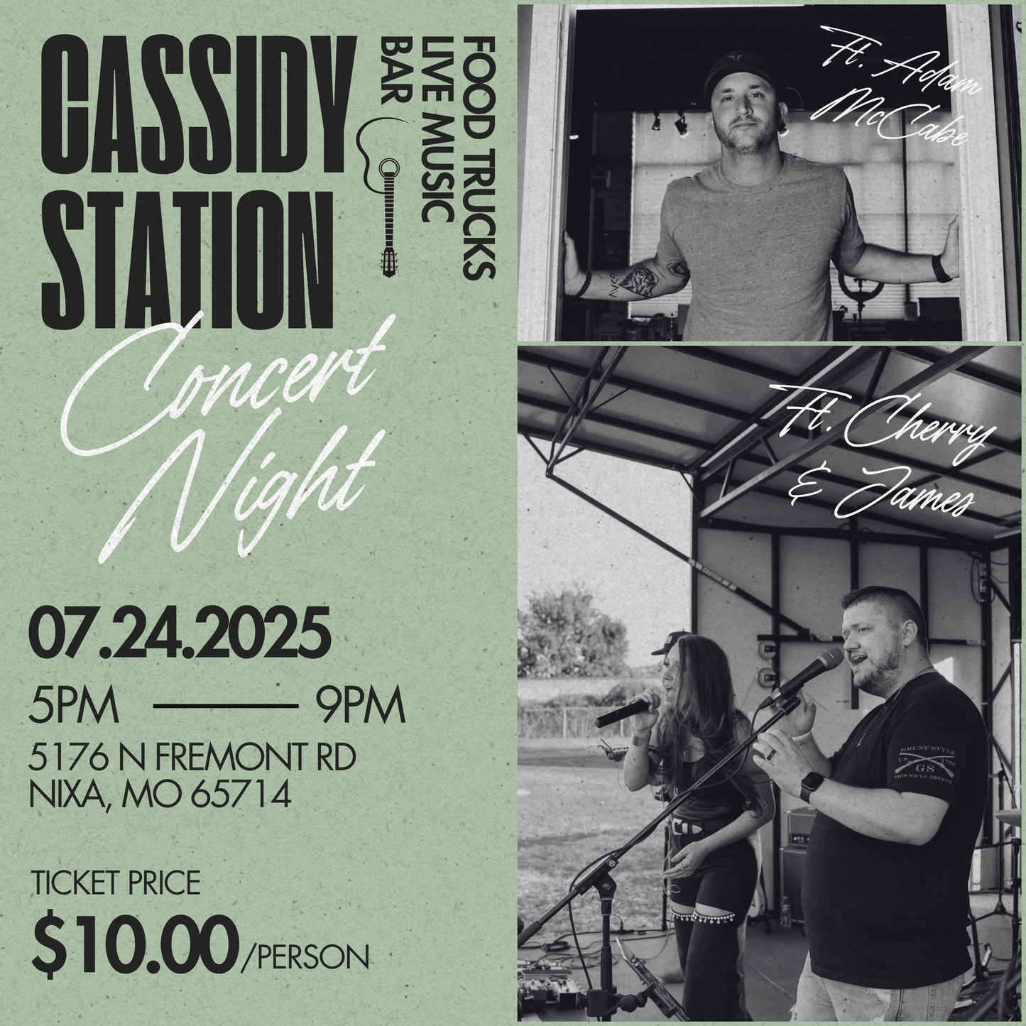 July 24th | Cassidy Station Concert Night