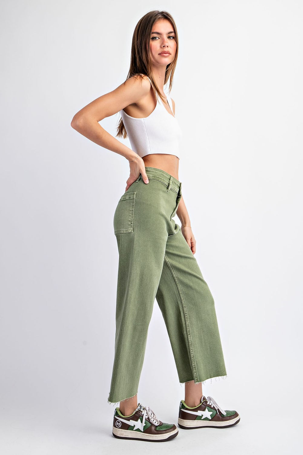 Sage Straight Leg Cropped Pants