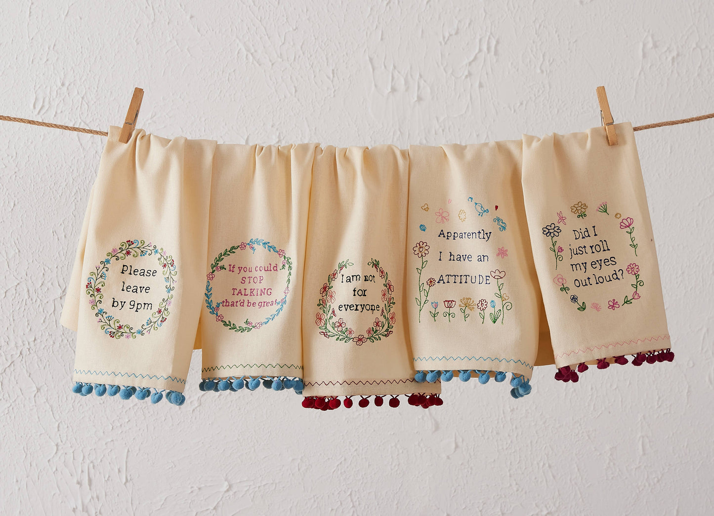 Leave By 9 Kitchen Towel