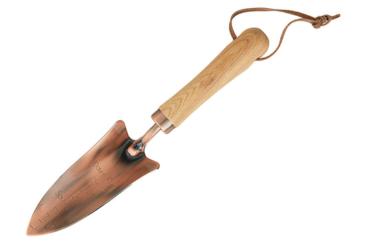 Copper Transplanter with Wooden Handle