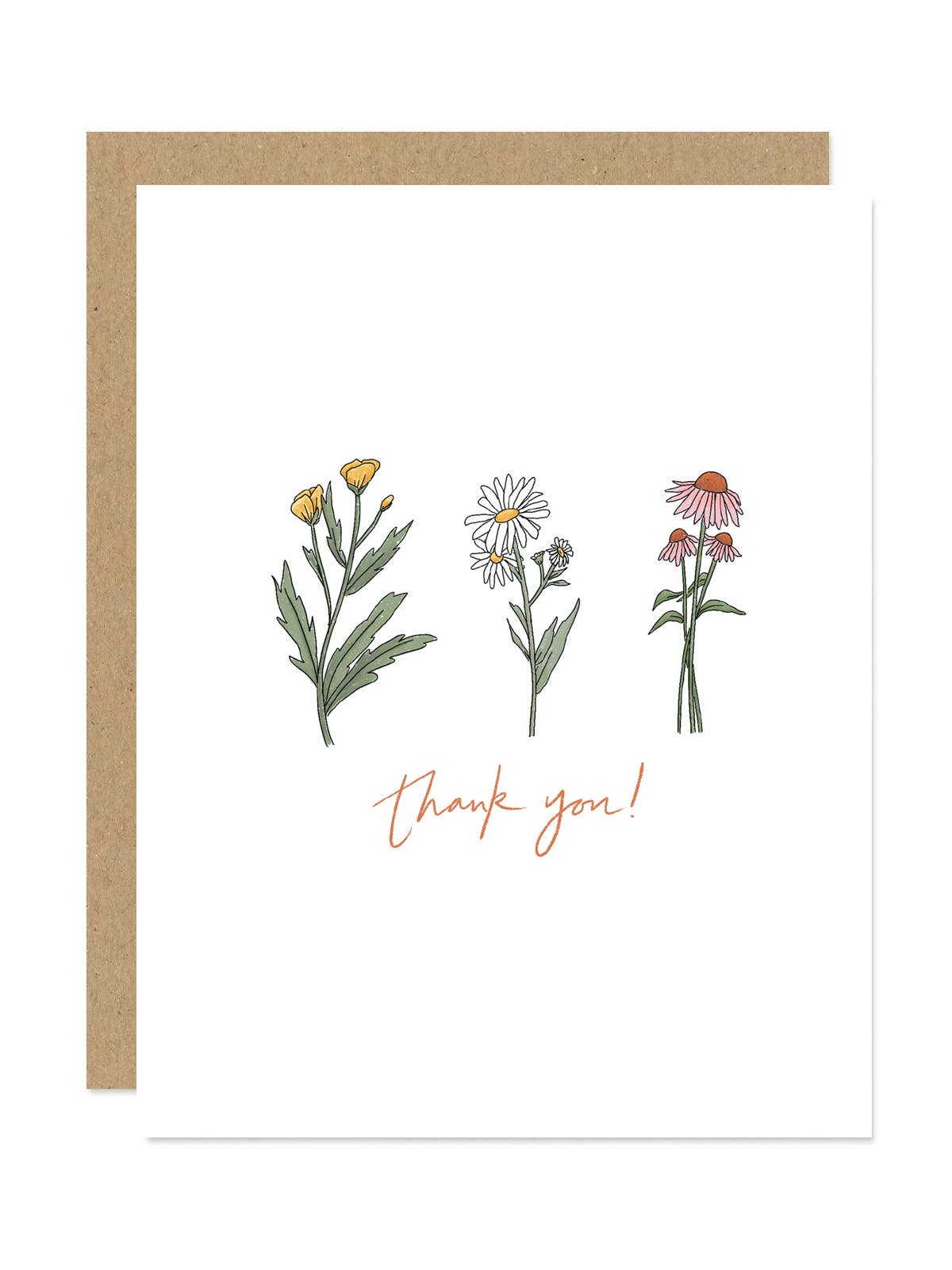 Wildflower Thank You Card