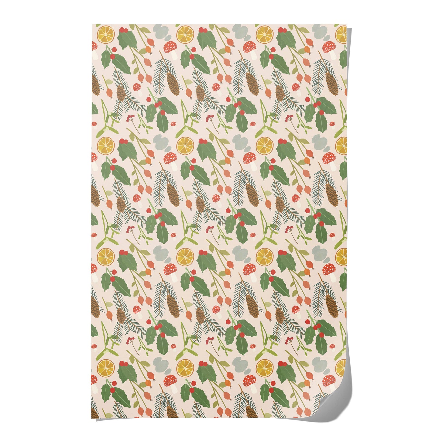 Holiday Greens wrapping paper