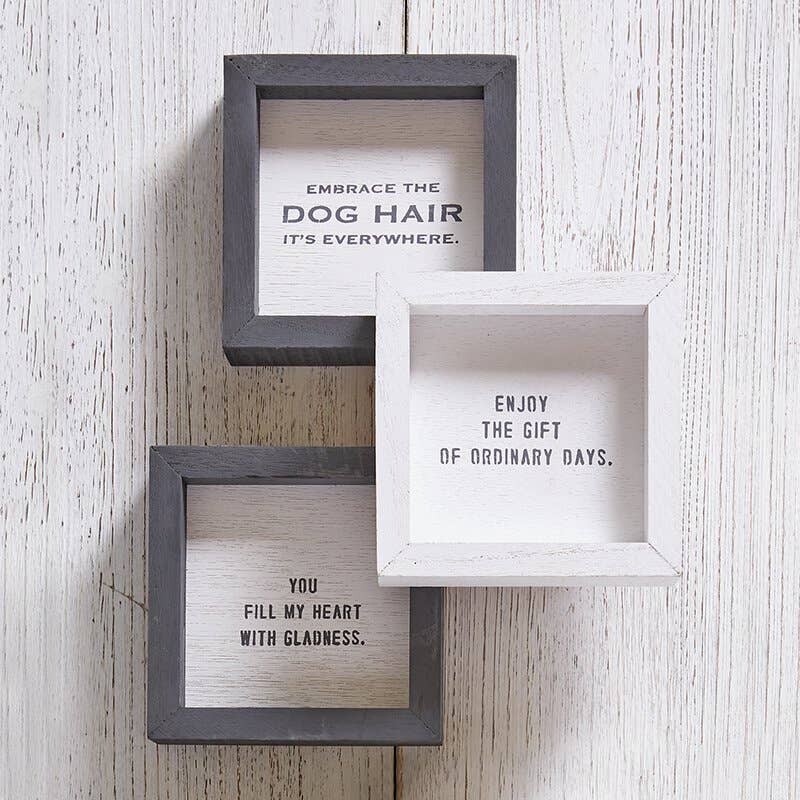 Face to Face Petite Word Board - Embrace the Dog Hair