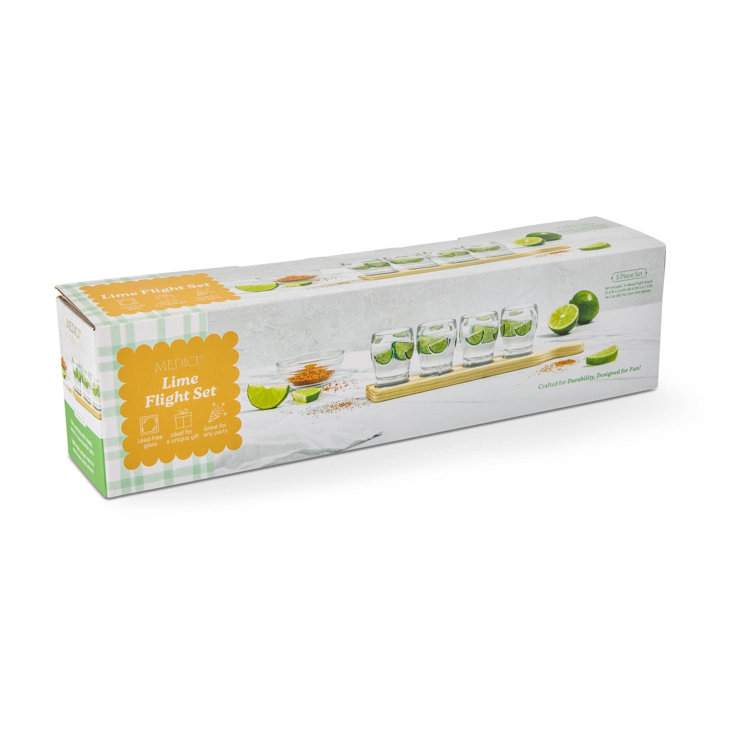 4pk 2oz Lime Shot Glass Flight