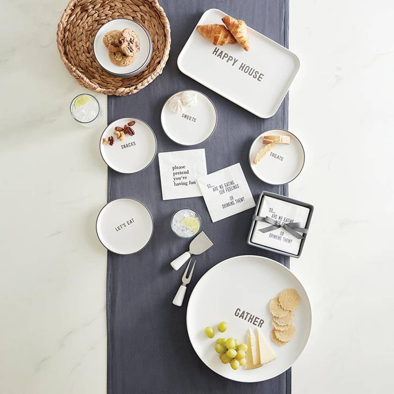 Face to Face Paper Cocktail Napkins - Please Pretend
