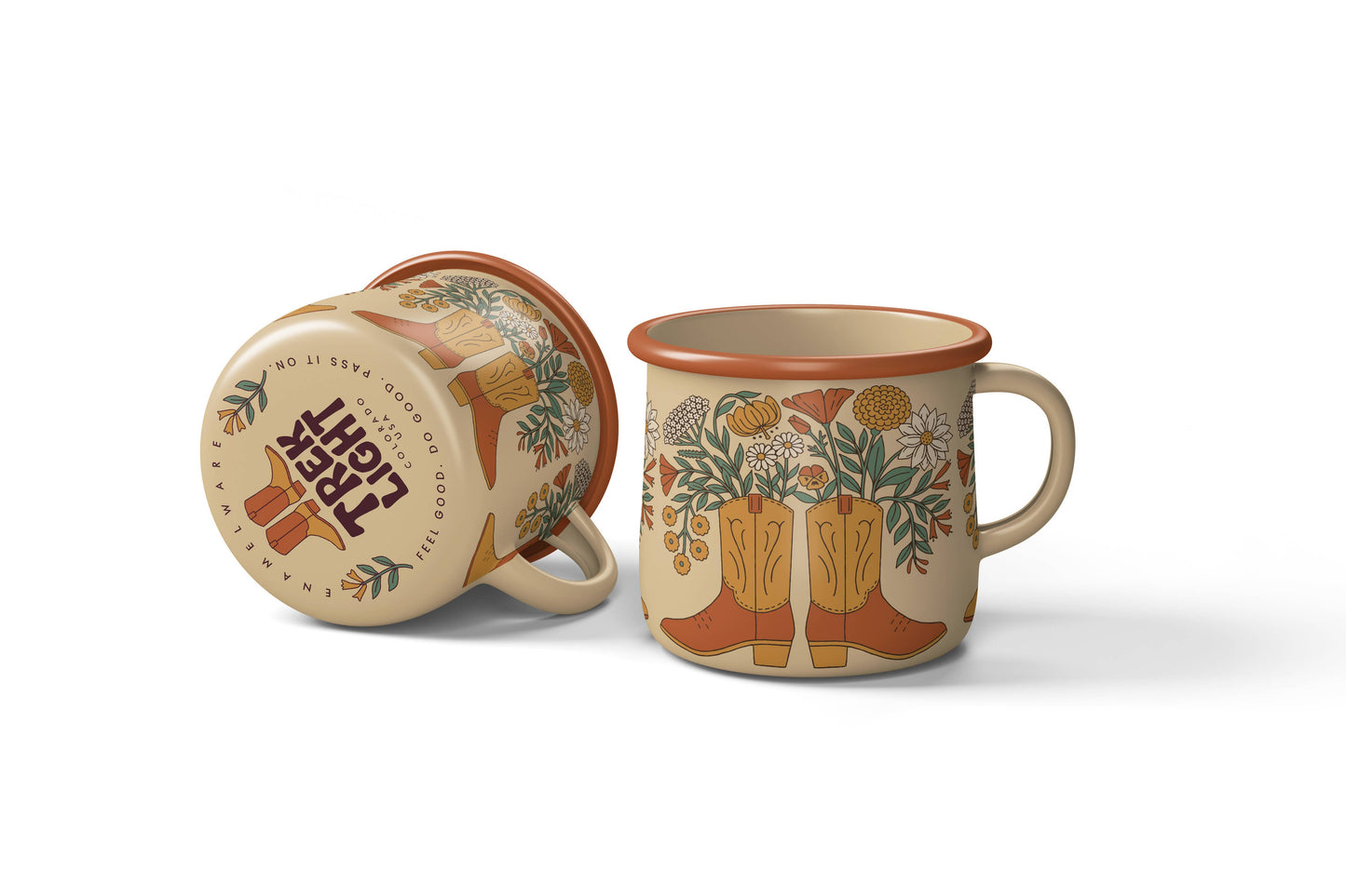 Enamel Cowboy Coffee & Camp Mug