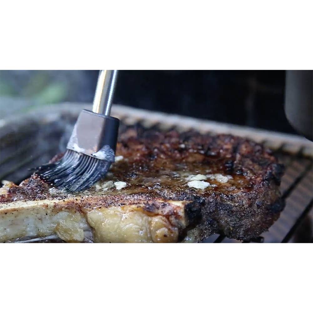 Cast Iron Sauce Pot with Basting Brush