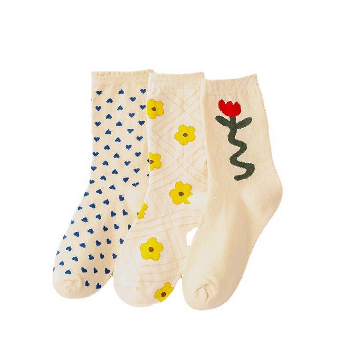 Sweet Flower Socks