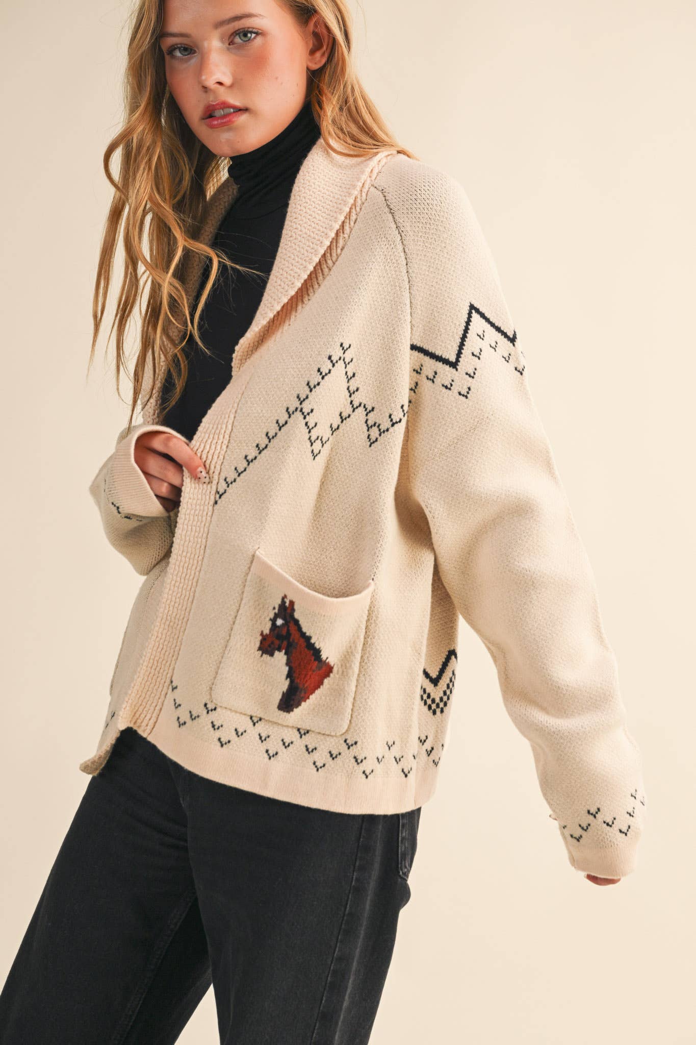 Horse Knit Cardigan