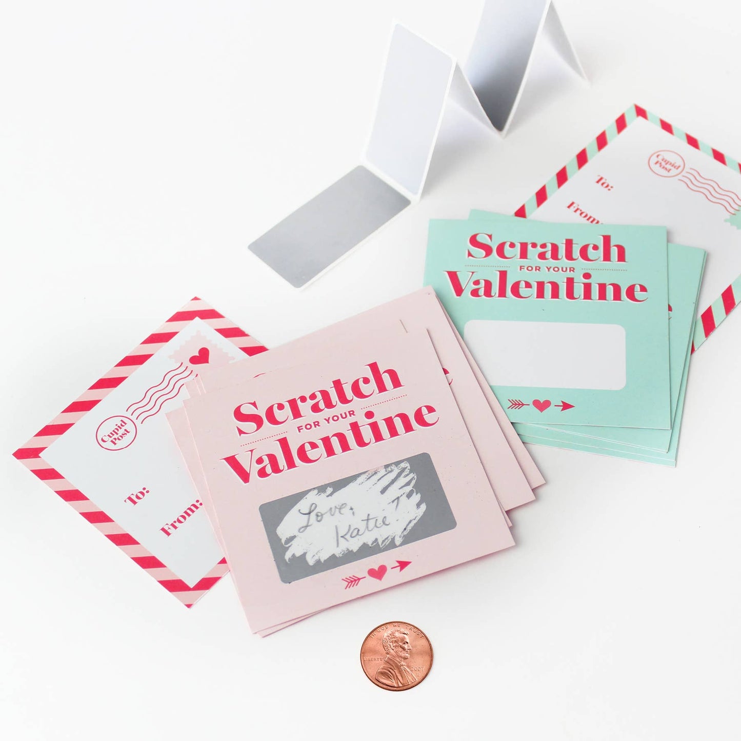 Scratch-off Valentines - Pink