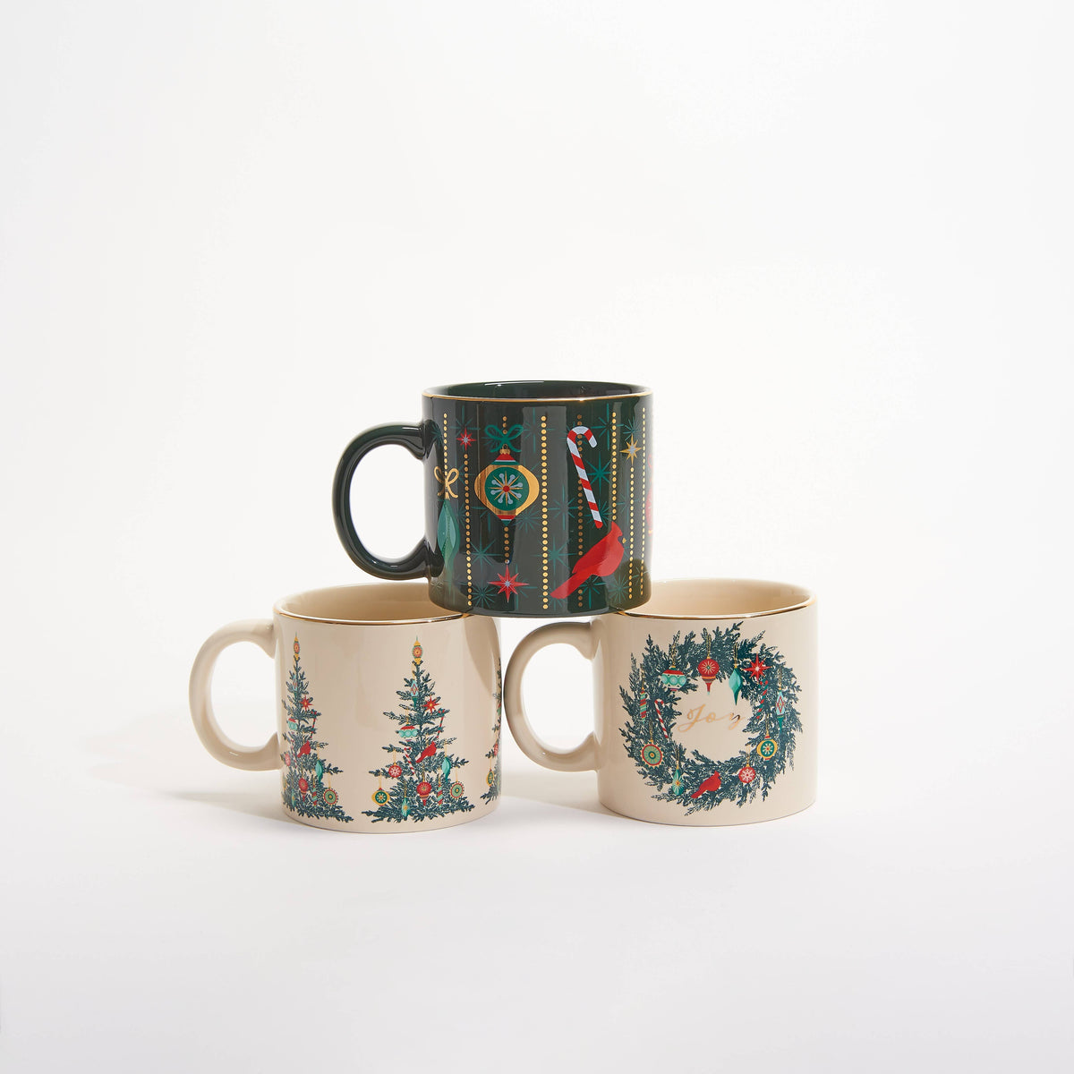 Mug Ceramic Vintage Ornaments