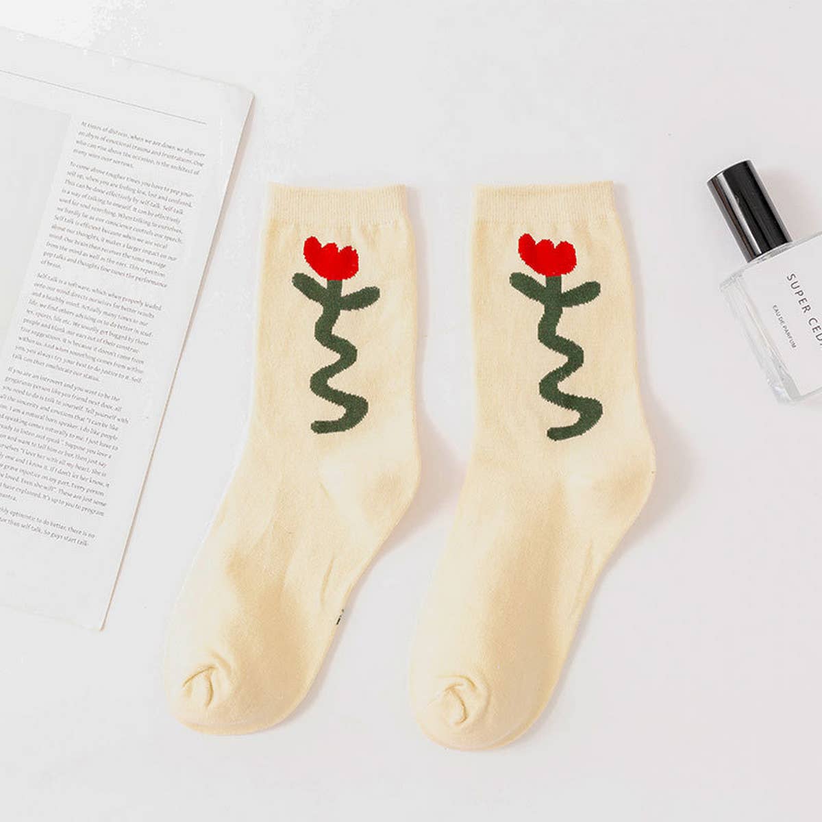 Sweet Flower Socks