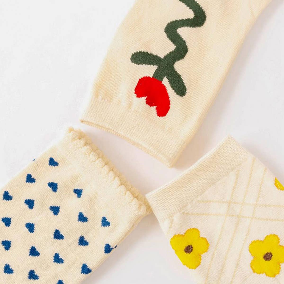 Sweet Flower Socks