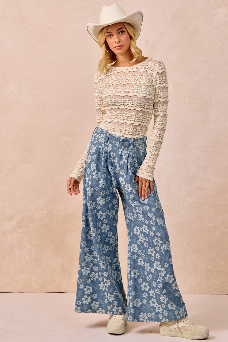 Flower Lace Top