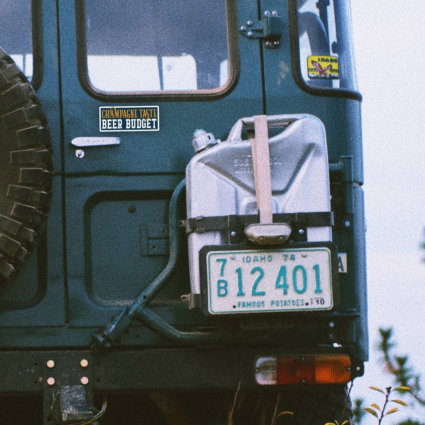 Champagne Taste Beer Budget Sticker