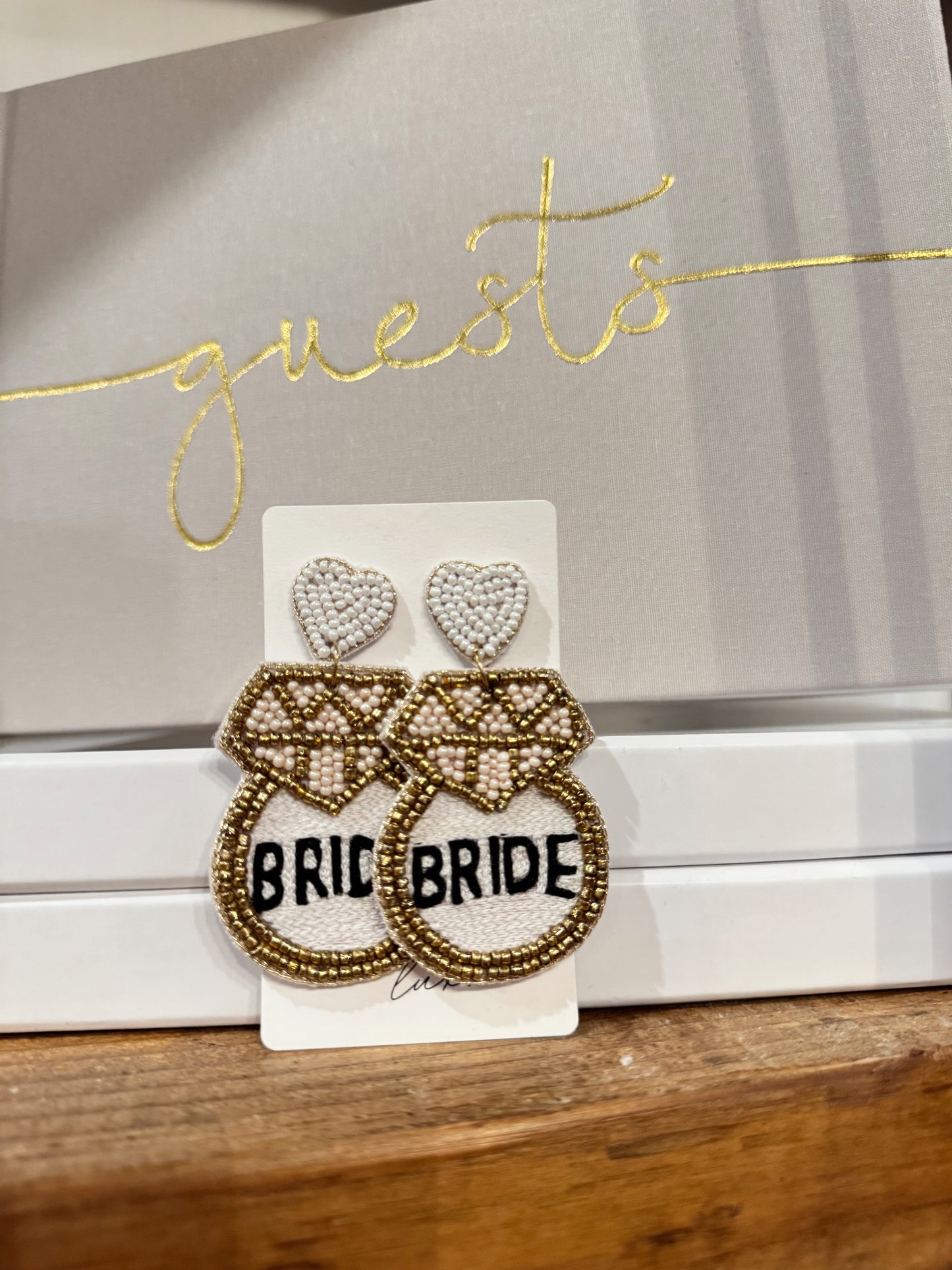 Beaded Wedding Earrings