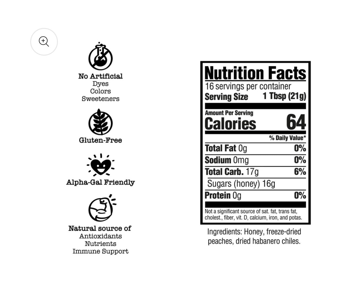 Yes Honey - Peach Habanero - Creamed Honey Drizzler
