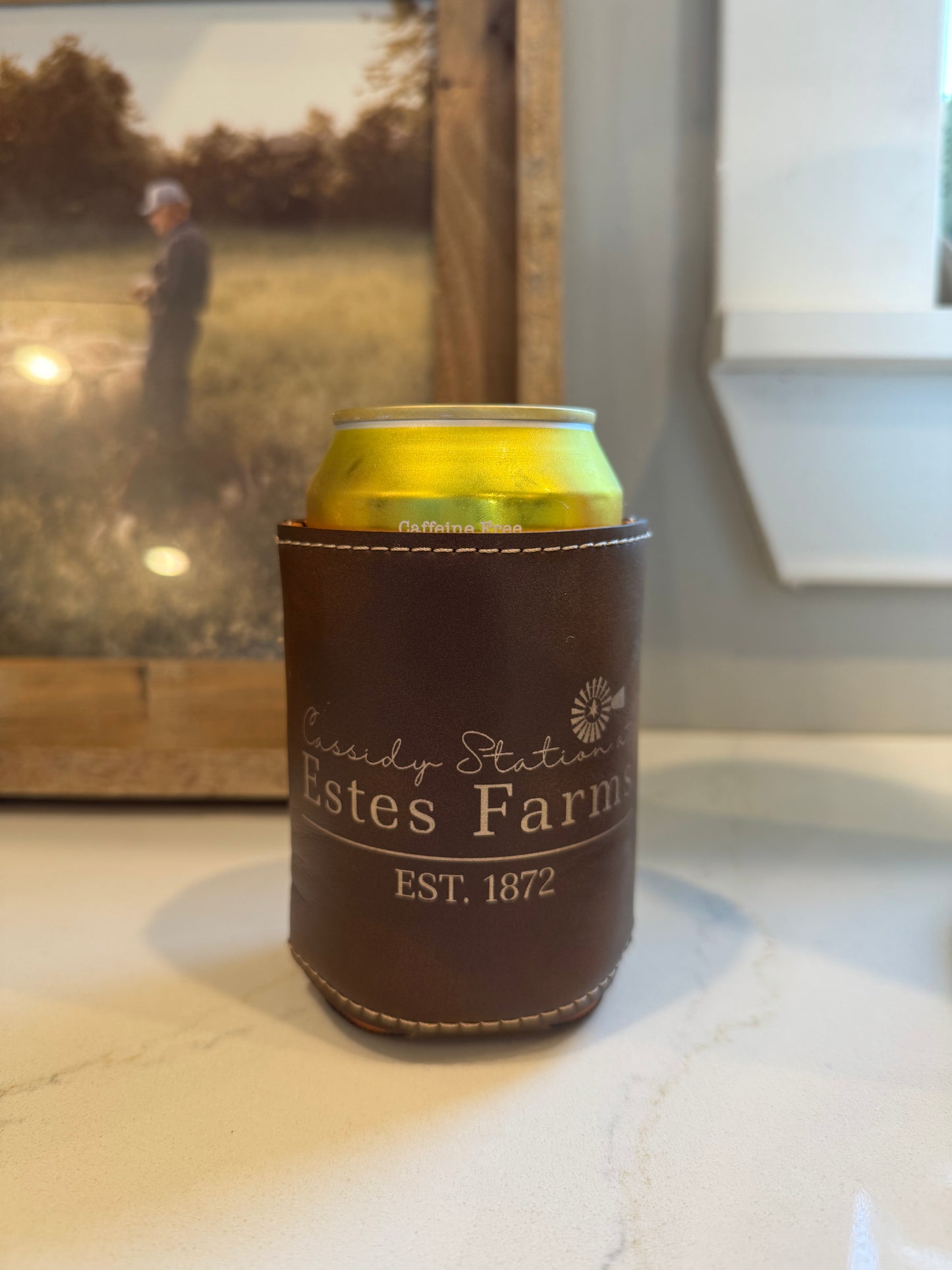 Engraved Leatherette Coozie