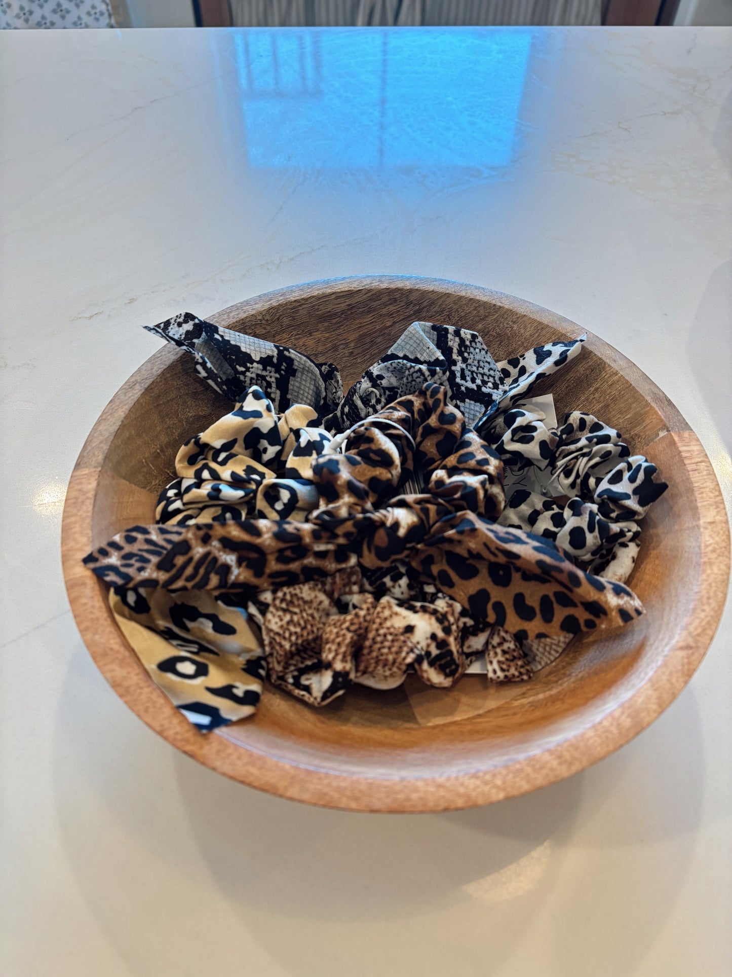 Animal Print Scarf Scrunchie