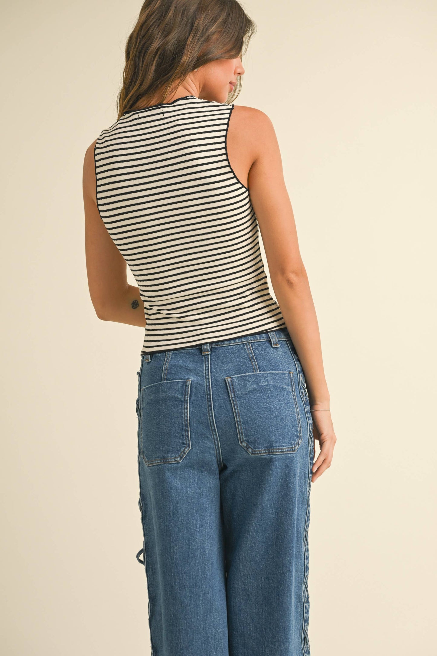 Stripe Knit Top