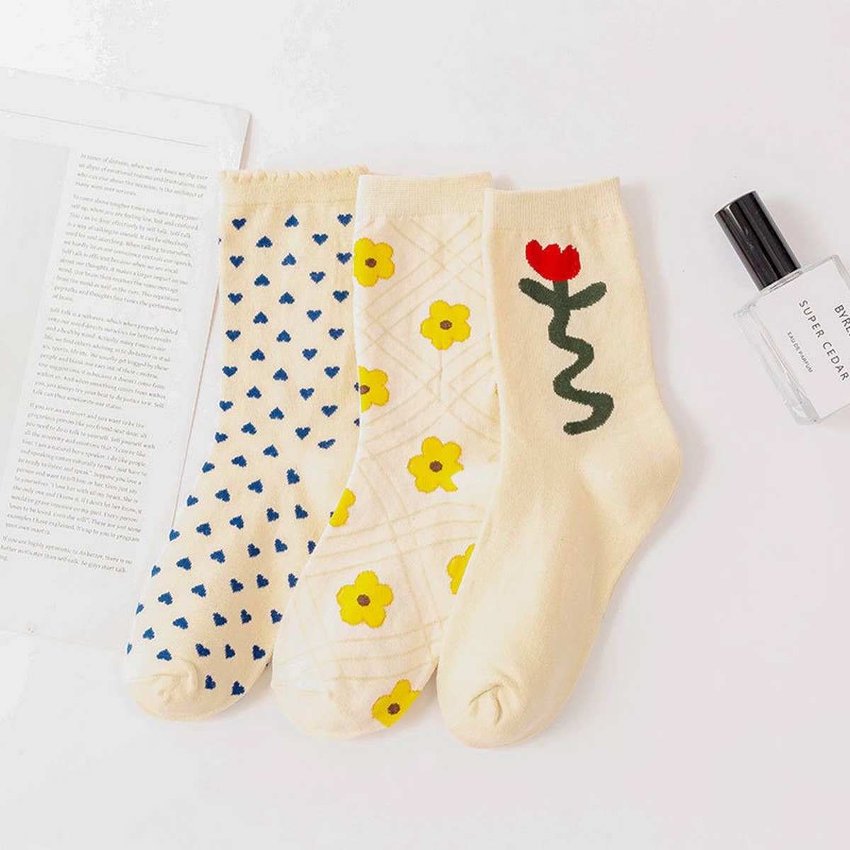 Sweet Flower Socks