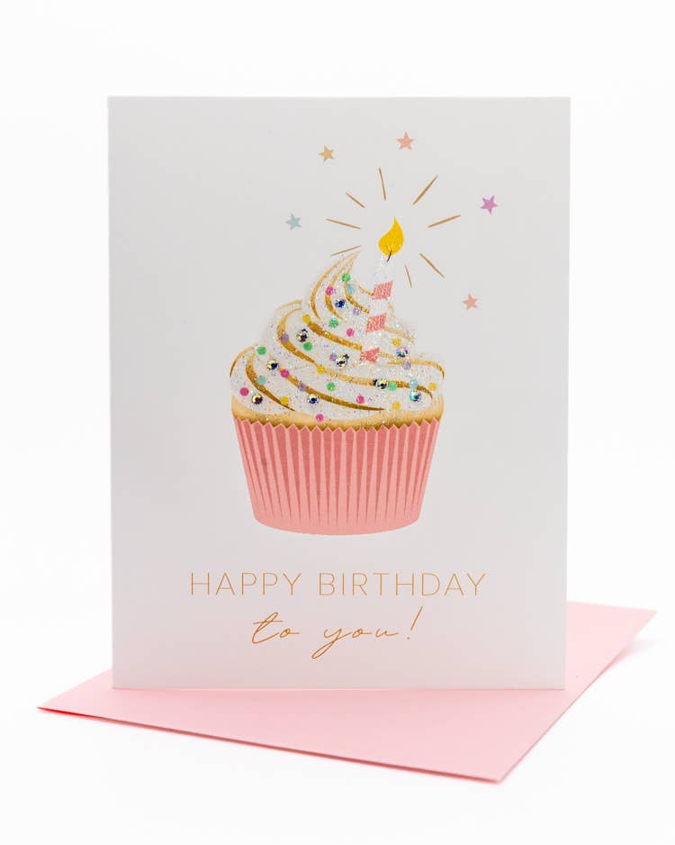'Cupcake Surprise' Birthday Greeting Card