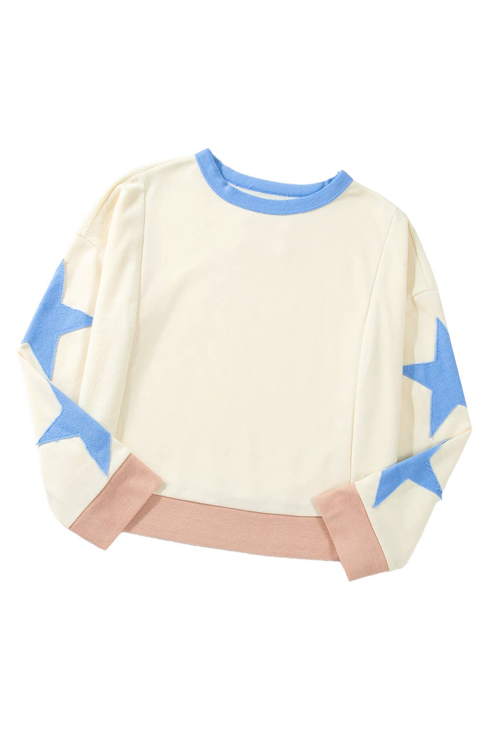 Star Sleeve Loose Sweatshirt