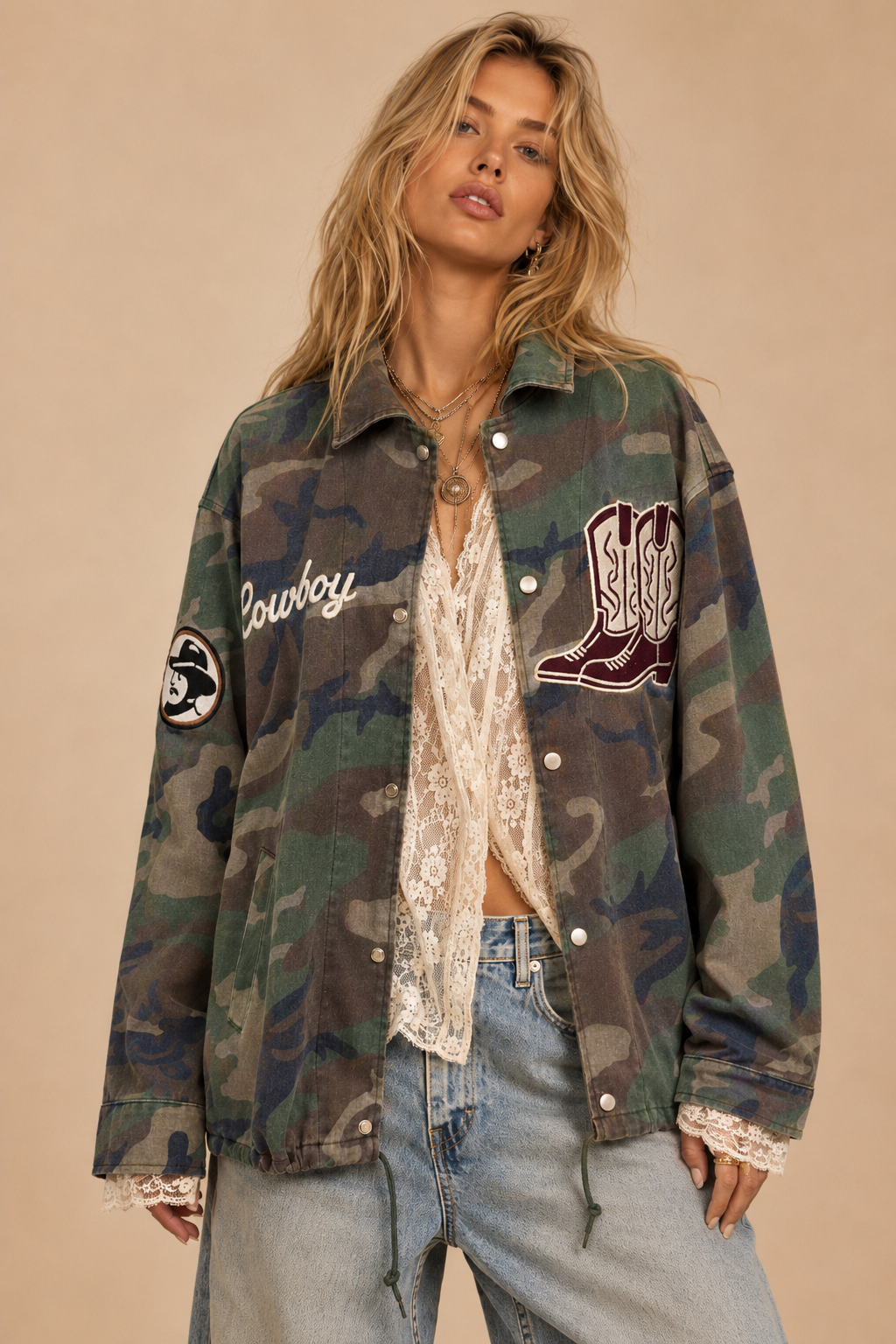 The "Cowboy Spirit" Camo Utility Jacket
