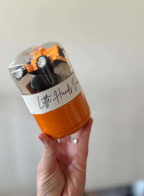 Construction Playdough To-Go Jar