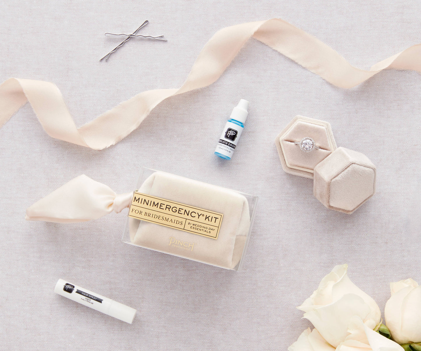 Velvet Minimergency Kits for Bridesmaids - Ivory