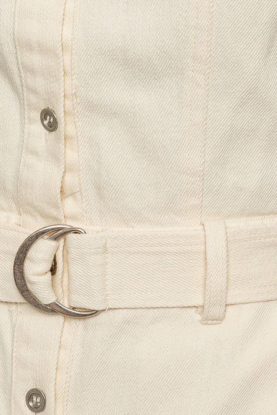 Twill Button Down Romper
