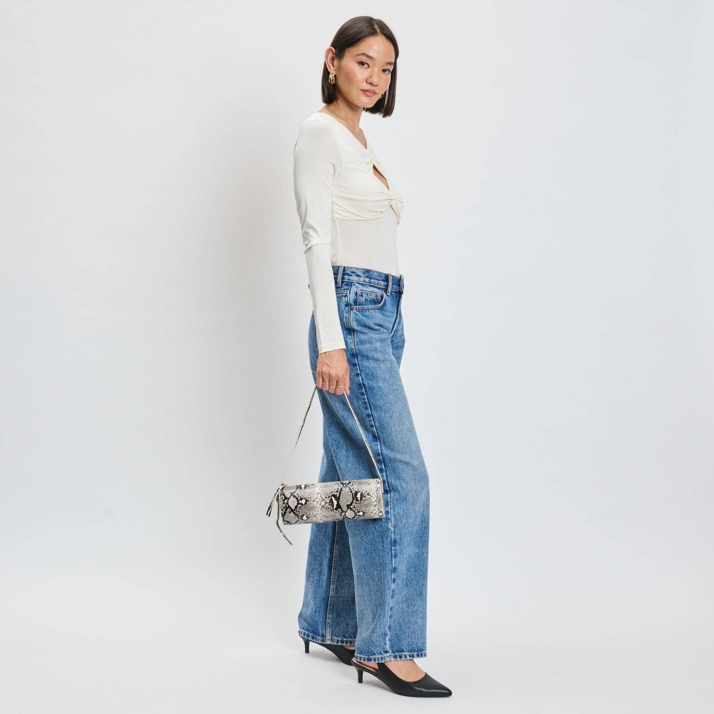 Mila Python Shoulder Bag