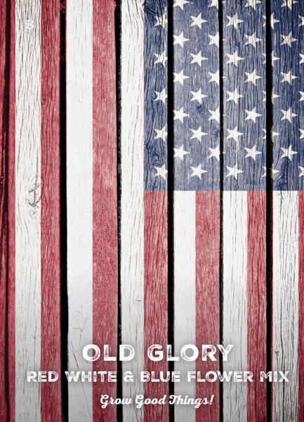 Barnboard Full American Flag - Old Glory Wildflower Mix