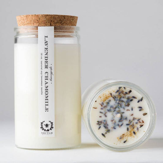 Lavender Chamomile : Apothecary Candle ( Calming )