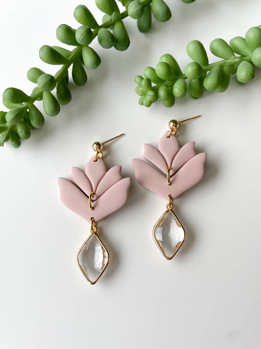 Isabella Charm | Blush | EXTENDED TIME | Clay Earrings