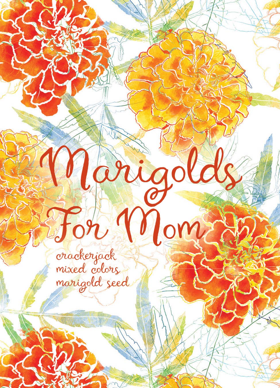 Marigolds for Mom Mother's Day - Marigold Seed Packets