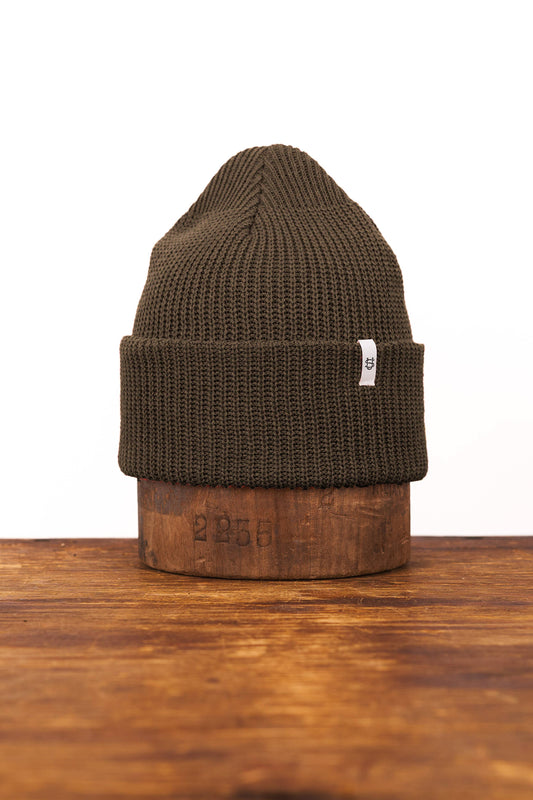 Olive Drab Upcycled Cotton Watchcap