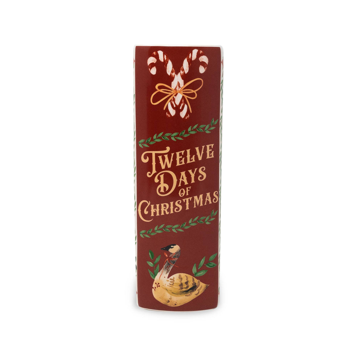 Twelve Days of Christmas Book Vase
