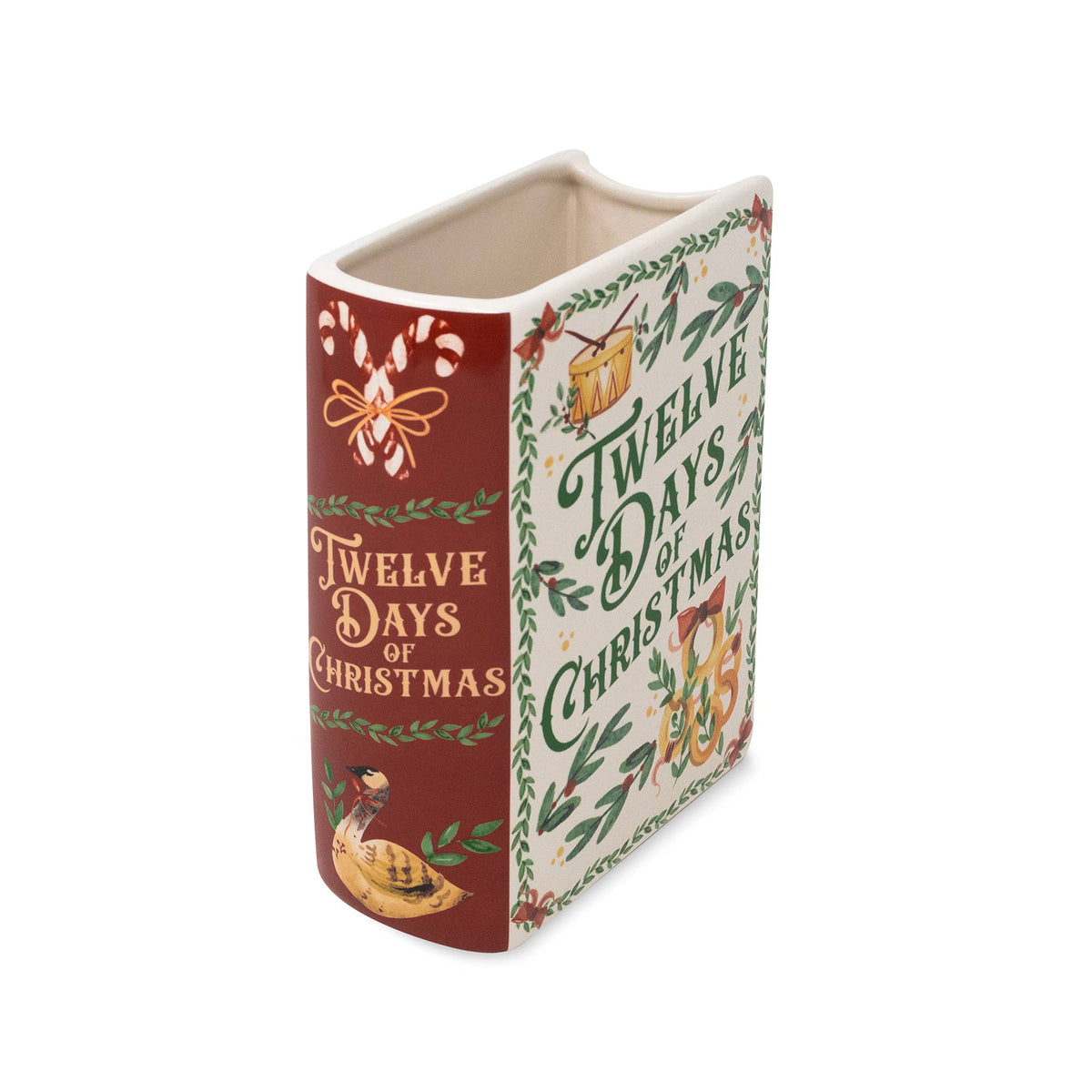 Twelve Days of Christmas Book Vase