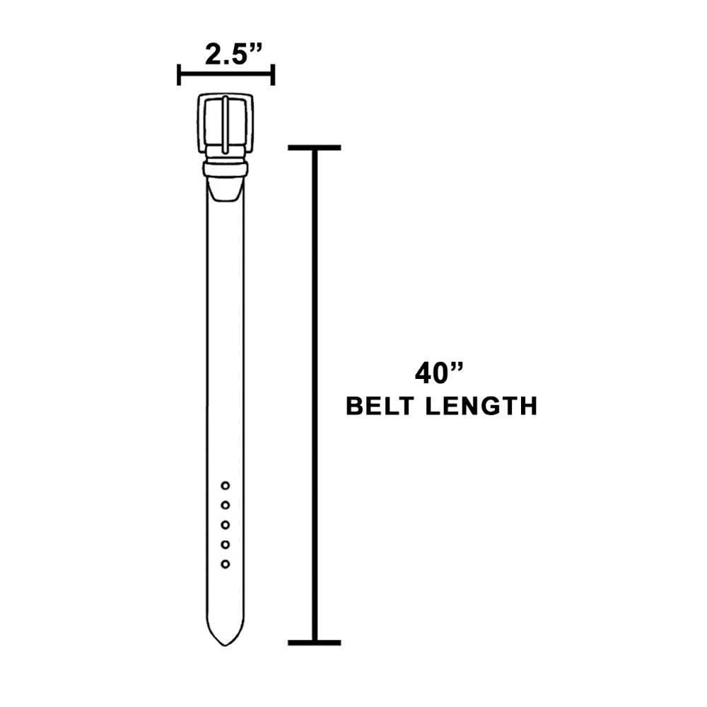 Western Oval Concho Vegan Leather Belt