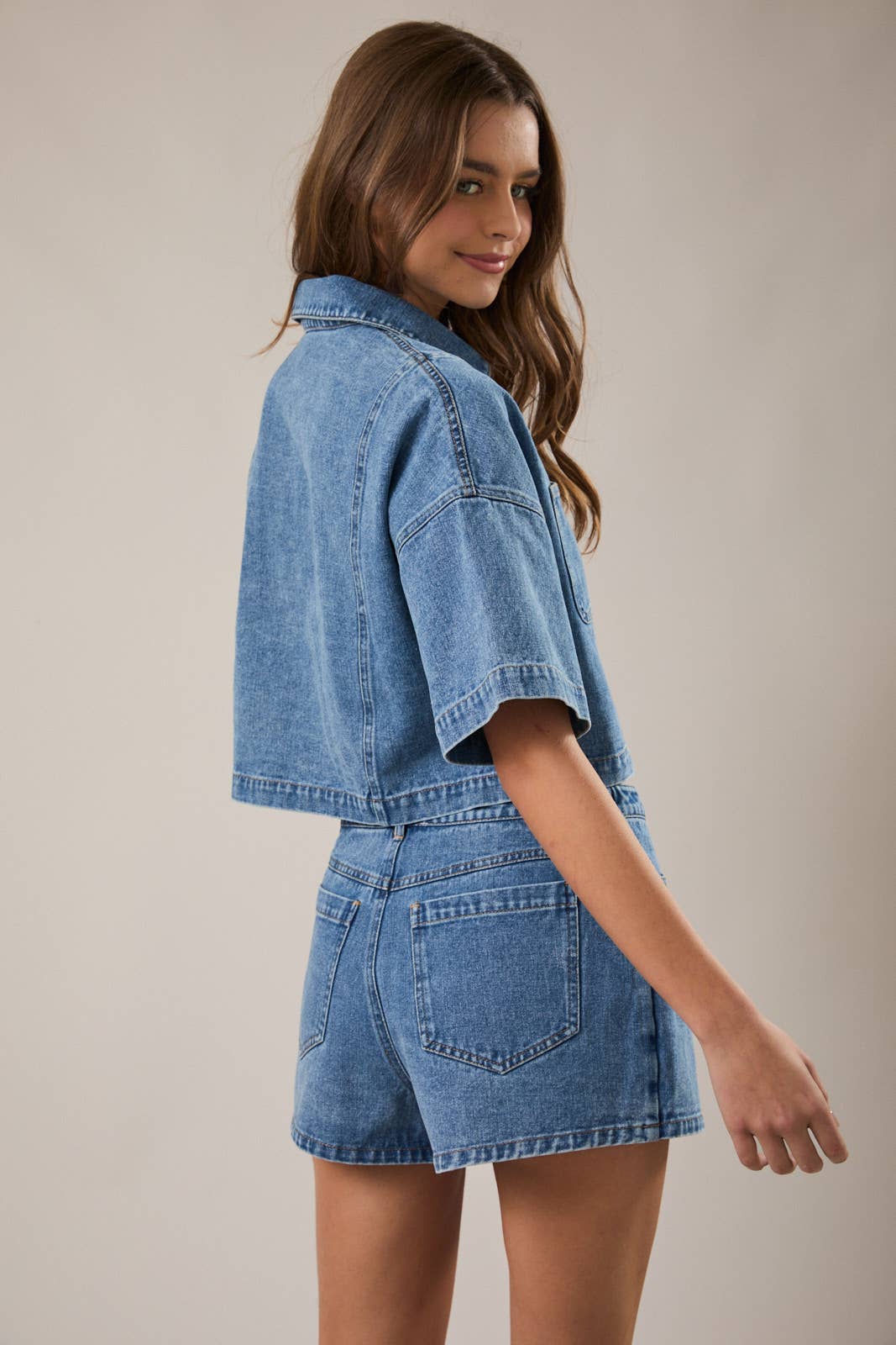Denim Crop Top