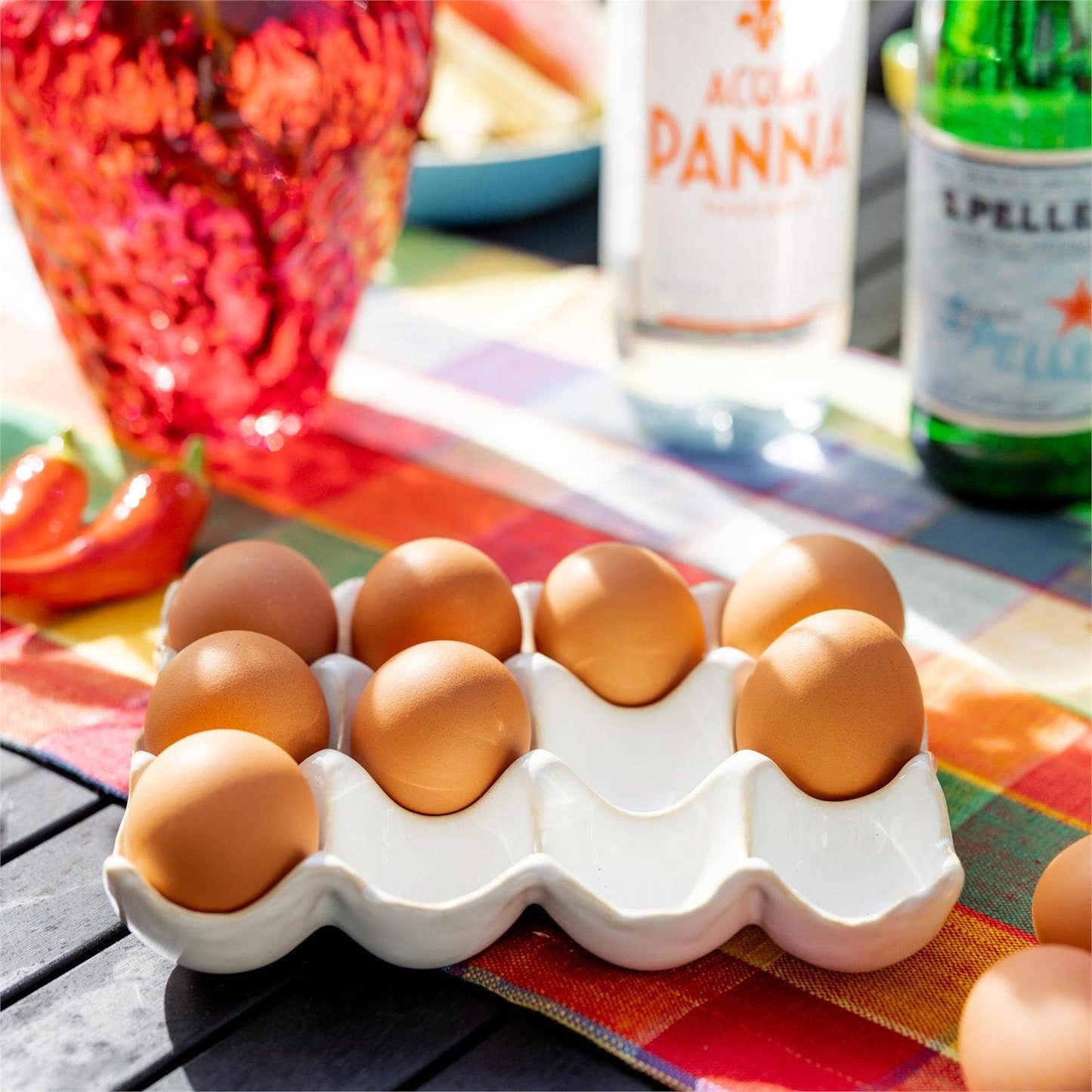 Ceramic Egg Carton Holder