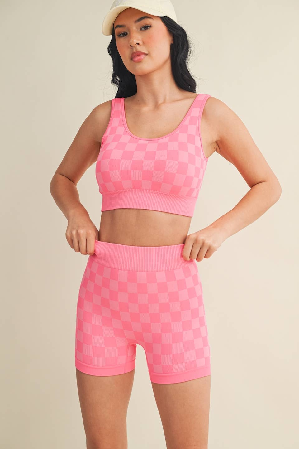 Checkmate Cropped Two Piece Set