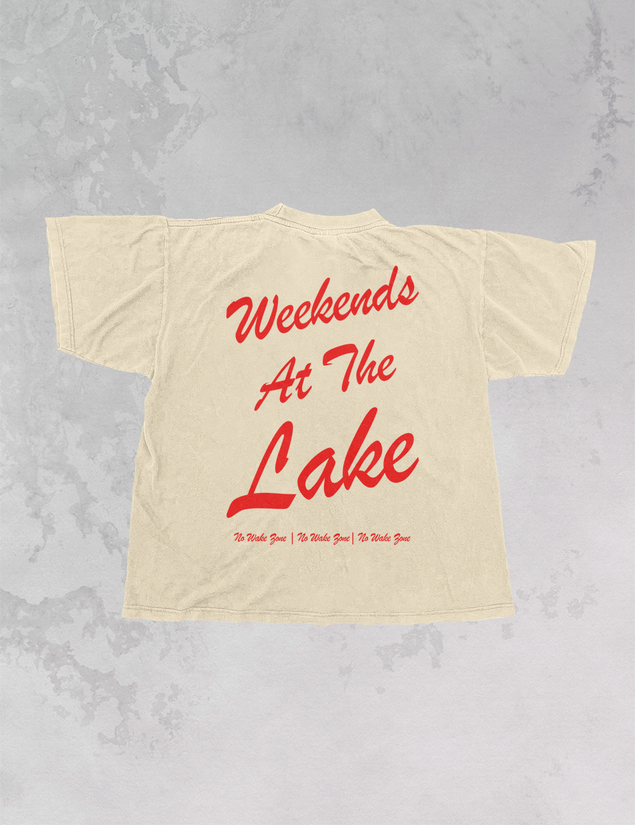 Weekends At The Lake, Summer Oversized T-Shirt