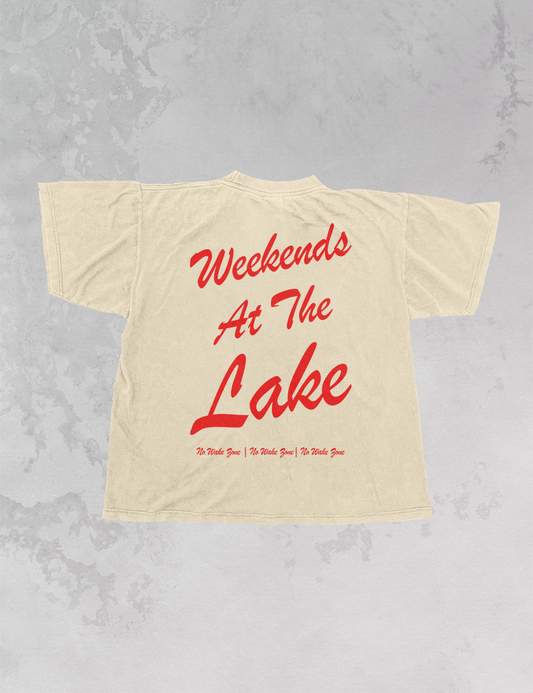 Weekends At The Lake, Summer Oversized T-Shirt