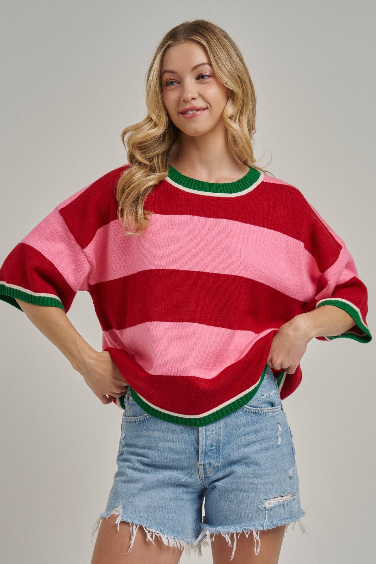 Christmas Wide Stripe Sweater