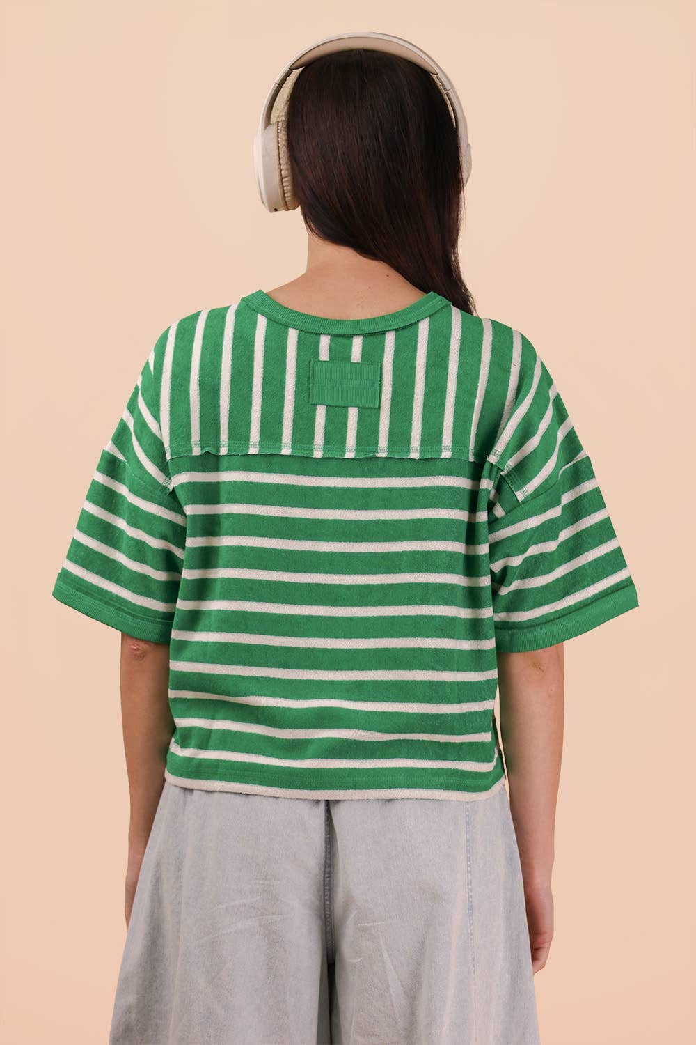 Oversized Stripe Knit Top