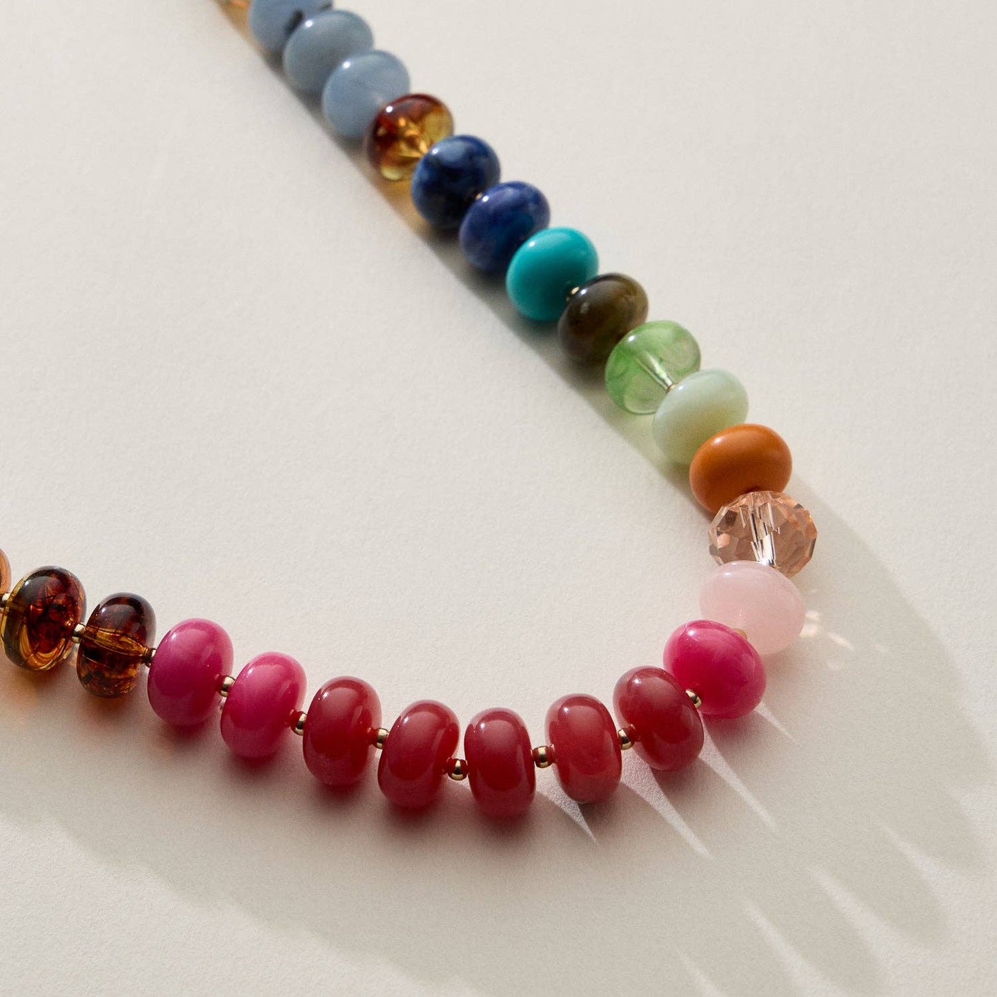 Mixed Bead Short Necklace | Adjustable Length