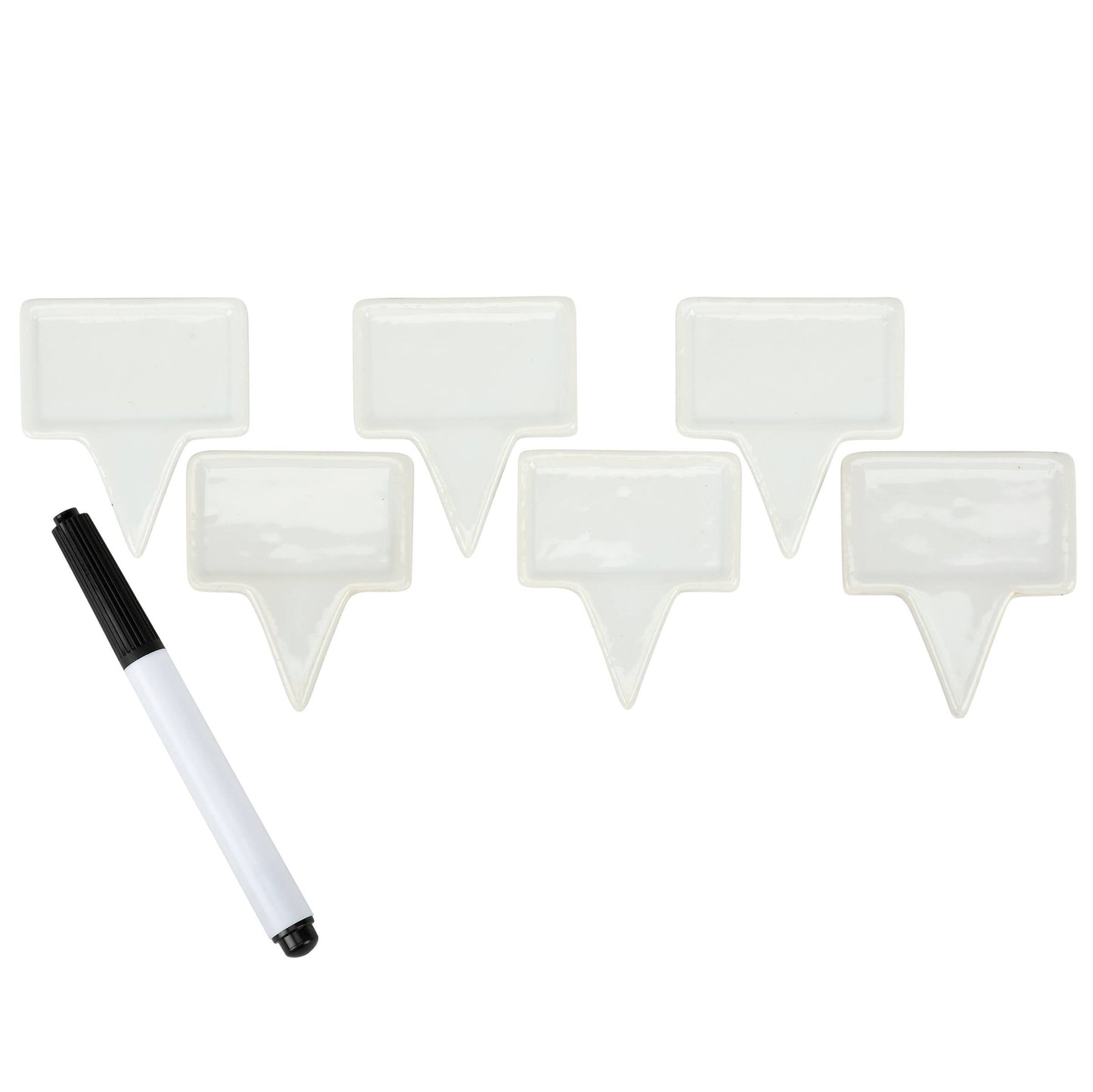 White Ceramic Party Pick Set